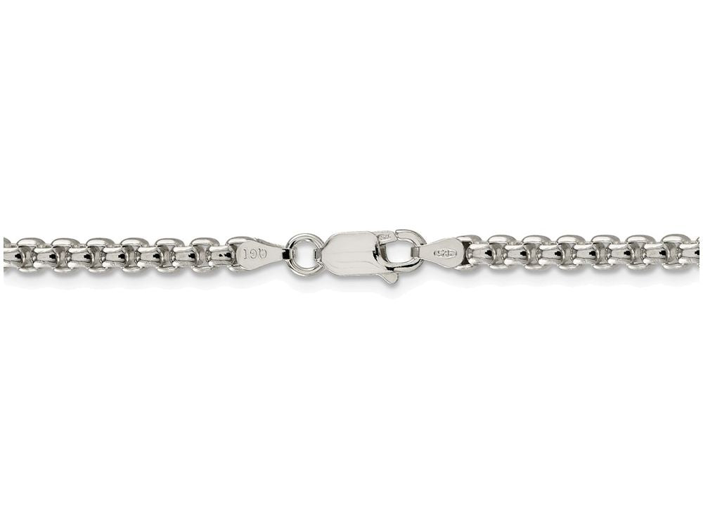 FJC Finejewelers 18 Inch Sterling Silver 3.6mm Oval Box Chain Necklace