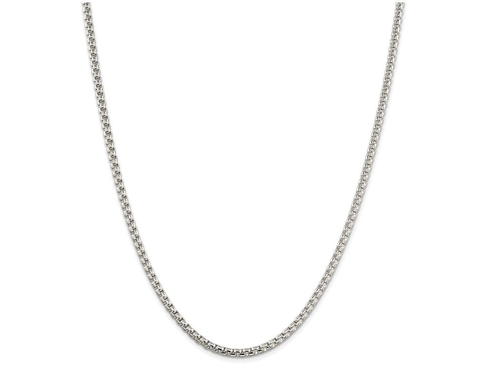 FJC Finejewelers 18 Inch Sterling Silver 3.6mm Oval Box Chain Necklace