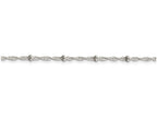 FJC Finejewelers Sterling Silver 2.50mm Fancy Anklet
