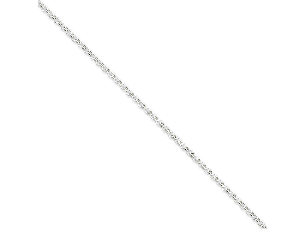 FJC Finejewelers 16 Inch Sterling Silver 2.5mm Rolo Chain Necklace