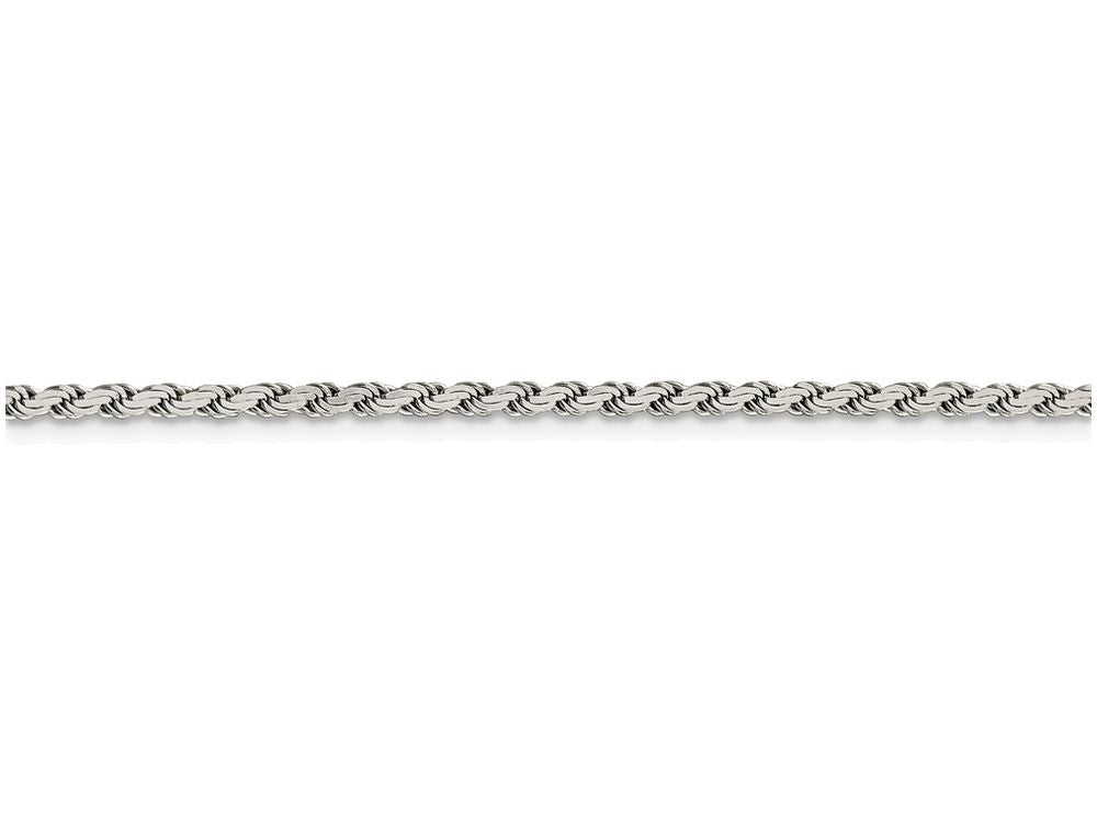 FJC Finejewelers 16 Inch Sterling Silver Flat Rope Chain Necklace