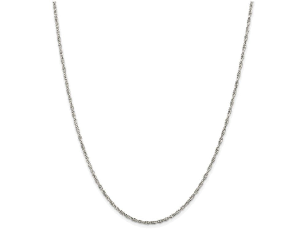 FJC Finejewelers 16 Inch Sterling Silver 1.95mm Loose Rope Chain Necklace