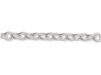 FJC Finejewelers 16 Inch Sterling Silver 6.25mm Fancy Rolo Chain Necklace