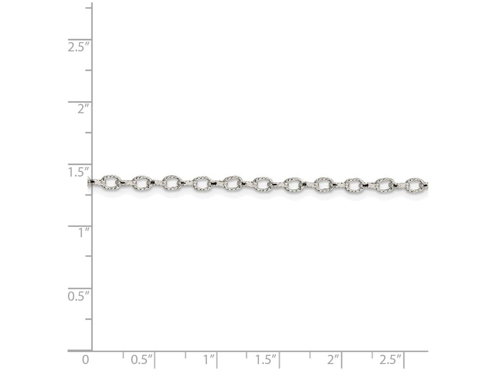 FJC Finejewelers 16 Inch Sterling Silver 3mm Fancy Rolo Chain Necklace