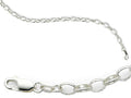 FJC Finejewelers Amore LaVita Sterling Silver 5mm Rolo Charm Bracelet