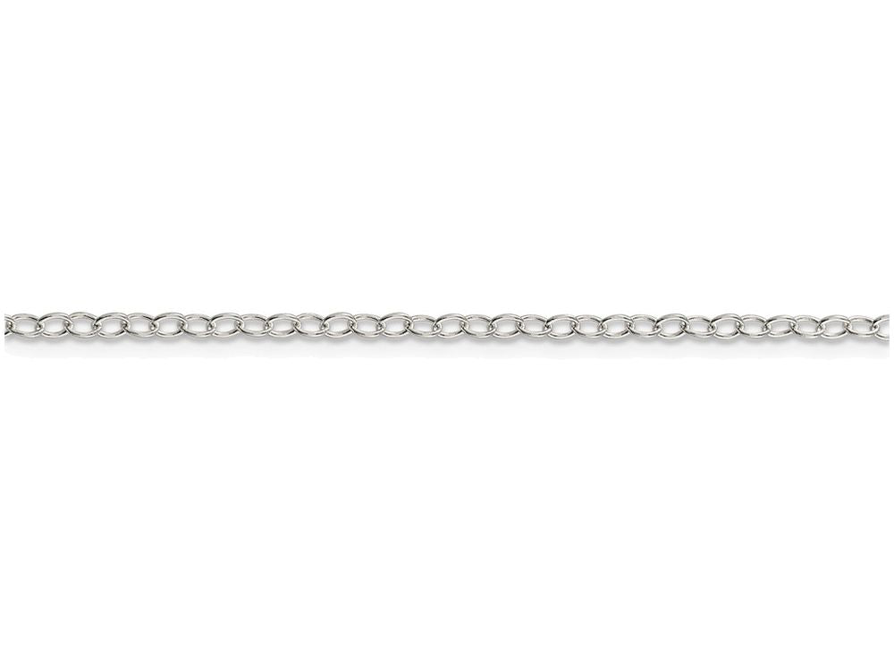 FJC Finejewelers 16 Inch Sterling Silver 2.25mm Oval Cable Chain Necklace