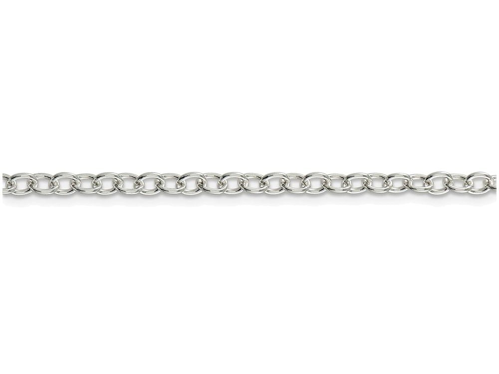 FJC Finejewelers 16 Inch Sterling Silver 3.75mm Oval Cable Chain Necklace