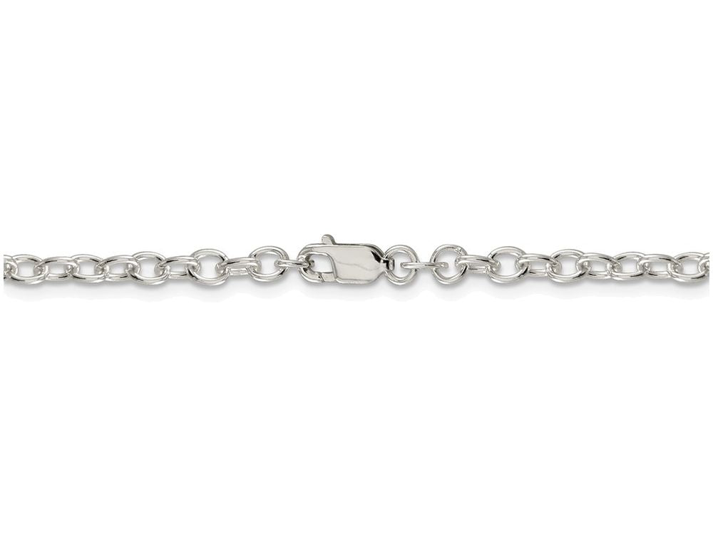 FJC Finejewelers 16 Inch Sterling Silver 3.75mm Oval Cable Chain Necklace