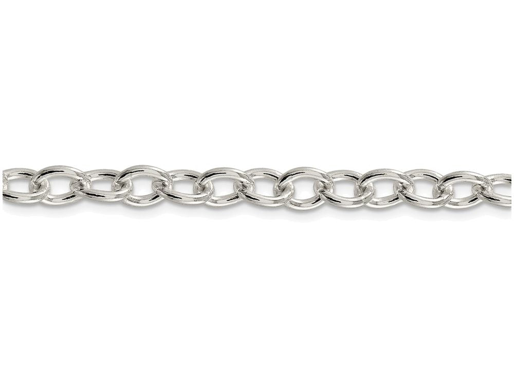FJC Finejewelers 16 Inch Sterling Silver 6.8mm Oval Cable Chain Necklace