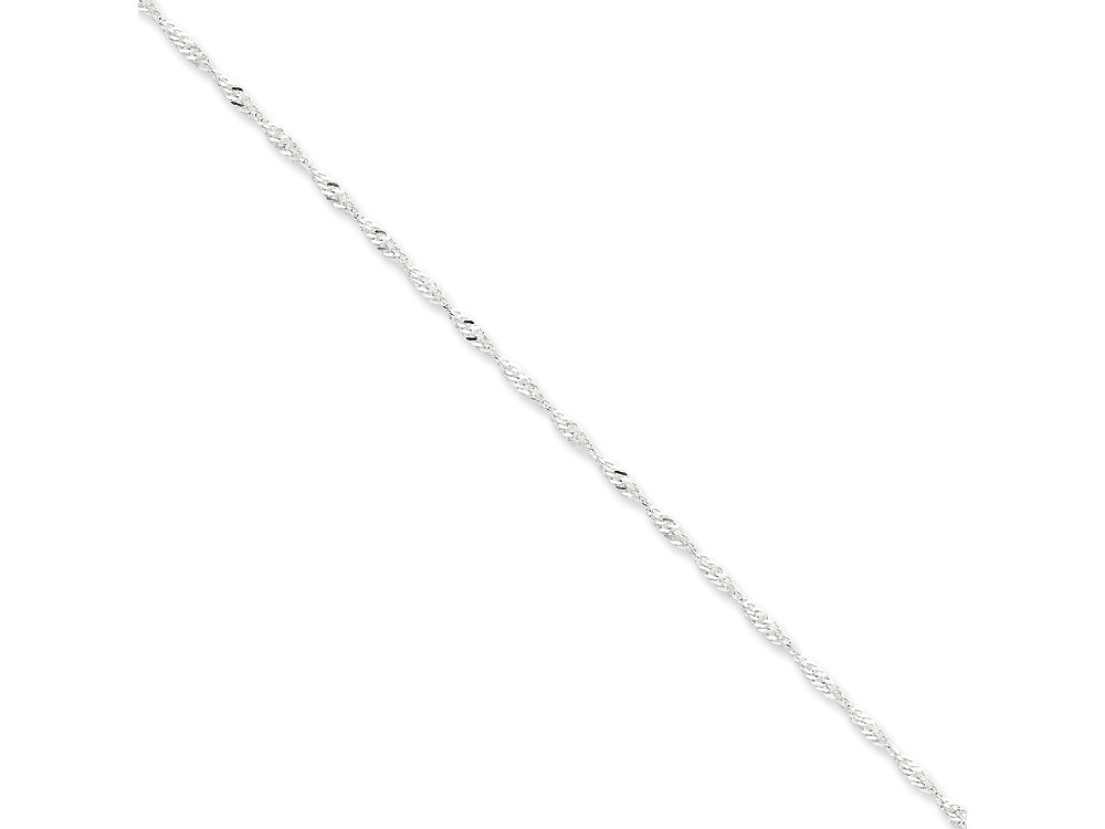 FJC Finejewelers 16 Inch Sterling Silver 2mm Singapore Chain Necklace