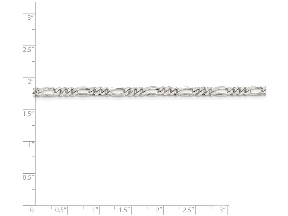 FJC Finejewelers 18 Inch Sterling Silver 4mm Figaro Chain Necklace