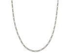 FJC Finejewelers 18 Inch Sterling Silver 4mm Figaro Chain Necklace