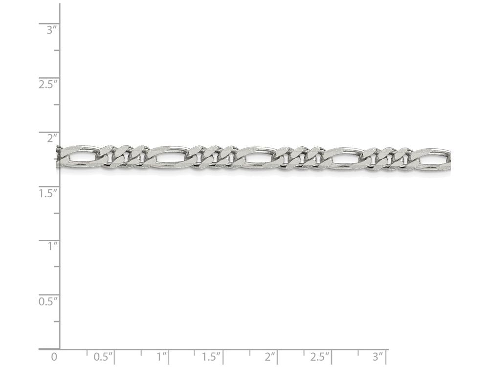 FJC Finejewelers 16 Inch Sterling Silver 5.25mm Figaro Chain Necklace