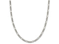 FJC Finejewelers Sterling Silver Rhodium Plated 5.25mm Figaro Chain Necklace