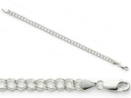 Amore LaVita Sterling Silver 8inch Polished Charm Bracelet 8 inches (5.25mm)