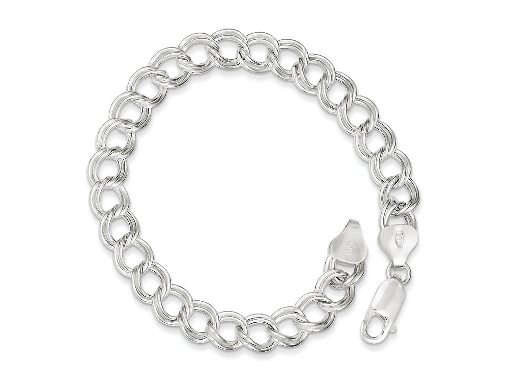FJC Finejewelers Sterling Silver 7inch Polished Charm Bracelet