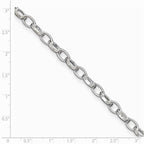 FJC Finejewelers Sterling Silver 10 Inch Solid Polished Fancy Link Anklet