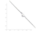 FJC Finejewelers Sterling Silver Puffed Heart Anklet