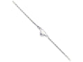 FJC Finejewelers Sterling Silver Puffed Heart Anklet
