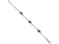 FJC Finejewelers Sterling Silver Red Enamal Ladybugs Childs Bracelet