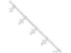 FJC Finejewelers Sterling Silver Cross Charm Child's Bracelet