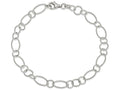 FJC Finejewelers Sterling Silver Fancy Link Anklet
