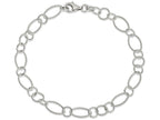 FJC Finejewelers Sterling Silver Fancy Link Anklet