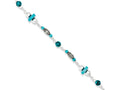 FJC Finejewelers Sterling Silver Turquoise Anklet Bracelet