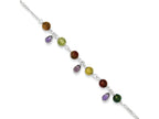 FJC Finejewelers Sterling Silver Fancy Jasper Anklet Bracelet