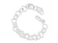 FJC Finejewelers Sterling Silver Heart Link Bracelet