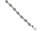 FJC Finejewelers Sterling Silver Flower Charm Bracelet