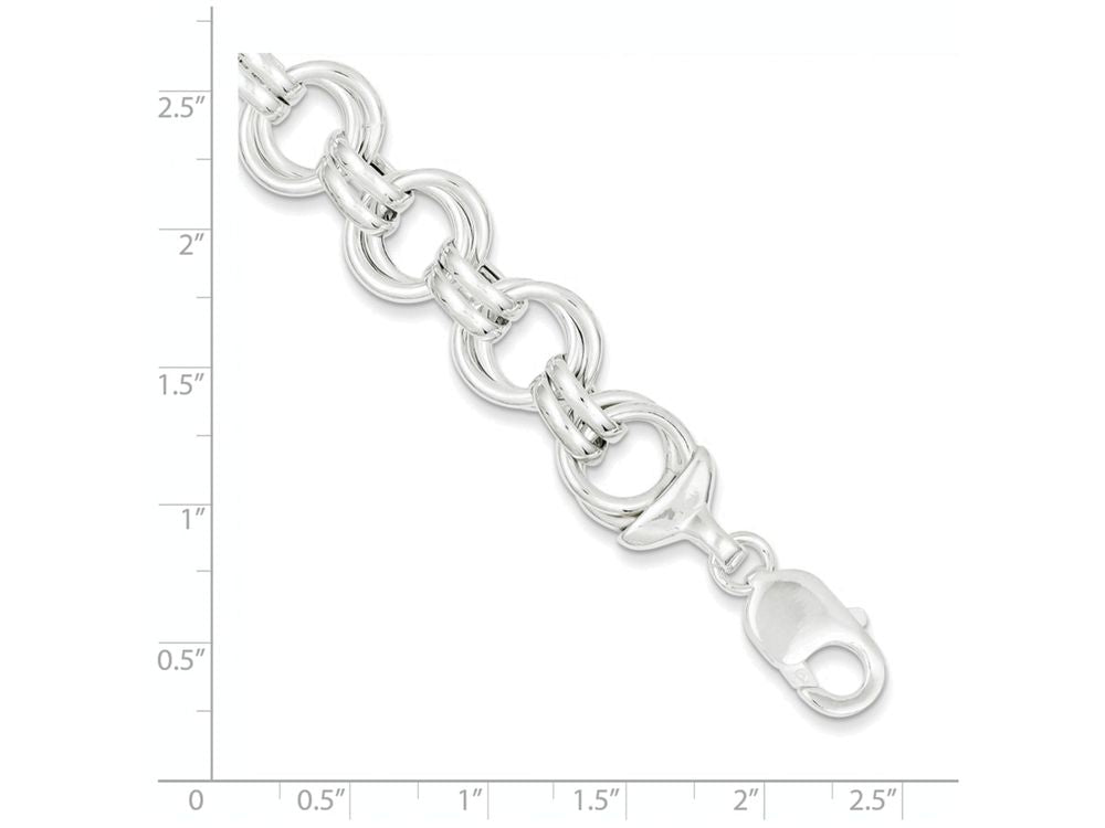FJC Finejewelers Sterling Silver Fancy Link Bracelet
