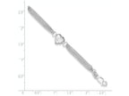 FJC Finejewelers Sterling Silver Heart With Love Bracelet