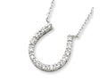 FJC Finejewelers Sterling Silver Cubic Zirconia Horse Shoe Necklace