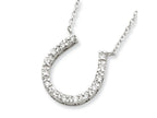 FJC Finejewelers Sterling Silver Cubic Zirconia Horse Shoe Necklace