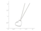 FJC Finejewelers Sterling Silver Heart Necklace