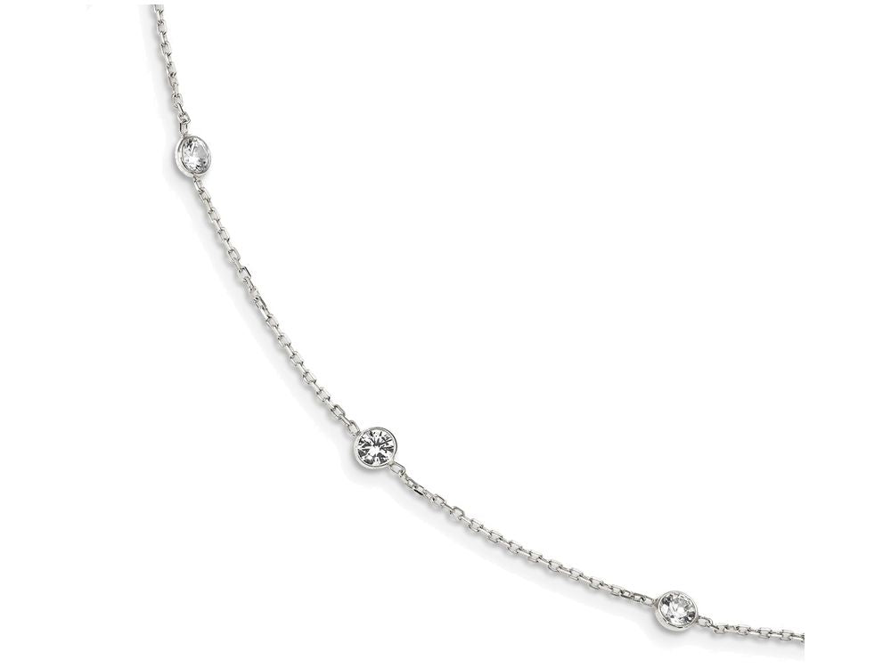 FJC Finejewelers Sterling Silver Cubic Zirconia Extension Necklace