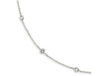 FJC Finejewelers Sterling Silver Cubic Zirconia Extension Necklace