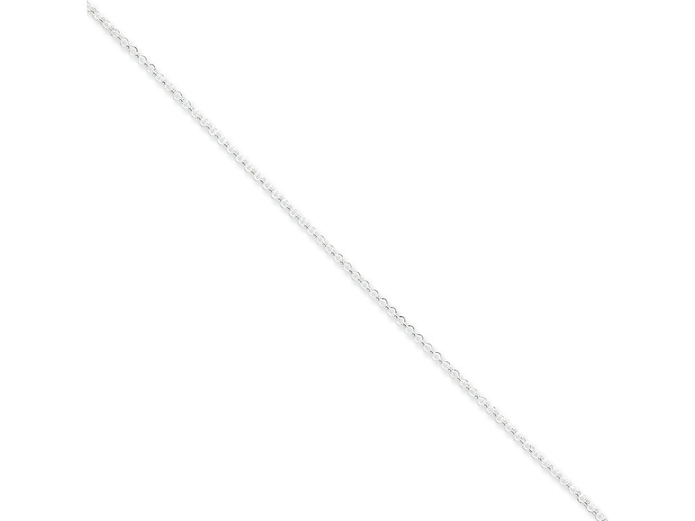 FJC Finejewelers Sterling Silver 1.5mm Rolo Chain Anklet