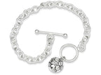 FJC Finejewelers Sterling Silver Soccer Ball Bracelet