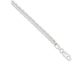 FJC Finejewelers Sterling Silver 4mm Double Link Charm Bracelet