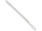 FJC Finejewelers Sterling Silver 4mm Double Link Charm Bracelet