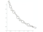 FJC Finejewelers Sterling Silver Heart Bracelet