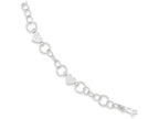 FJC Finejewelers Sterling Silver Heart Bracelet