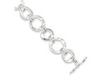 FJC Finejewelers Sterling Silver Fancy Circle Link Bracelet