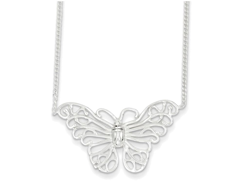 FJC Finejewelers Sterling Silver Butterfly Necklace