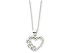 FJC Finejewelers Sterling Silver Heart Necklace