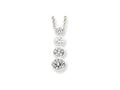 FJC Finejewelers Sterling Silver Cubic Zirconia Journey Necklace
