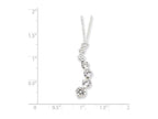 FJC Finejewelers Sterling Silver Cubic Zirconia Journey Necklace