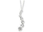 FJC Finejewelers Sterling Silver Cubic Zirconia Journey Necklace